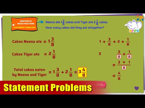 G5 - Module 8 - Exercise 2 - Statement Problems | Appu Series | Grade 5 Math Learning