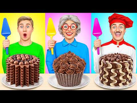 Me vs Grandma Cooking Challenge | Chocolate Food Challenge by Multi DO Smile