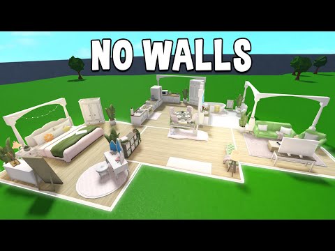 Building a BLOXBURG HOUSE with NO WALLS