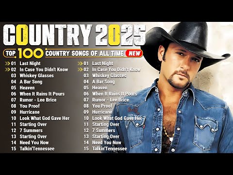 Country Music Playlist 2025 - Tim McGraw, Luke Combs, Luke Bryan, Chris Stapleton, Morgan Wallen