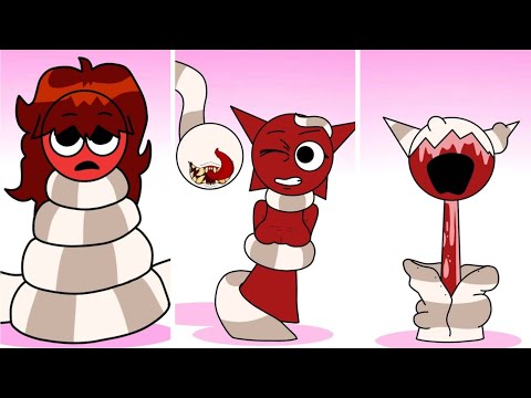 Sprunki OC Mroona and Wyrum Changed Retake ALL Phases | Compilation Incredibox