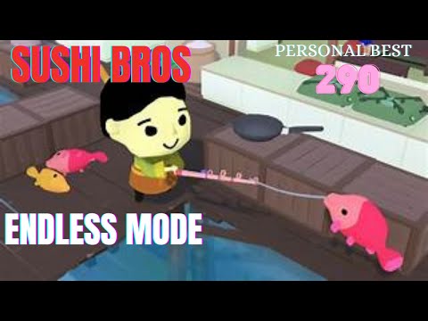 Diner Bros - Sushi Bros - Endless Mode Revisiting (Record: 290)