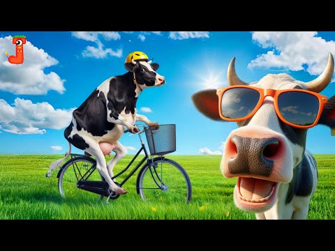 FUNNY COW DANCE FOR 3 MINUTES│Cow Song & Cow Videos 2024 (Official) | Cow music | funny dancing cow