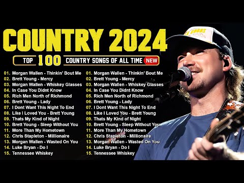 Country Music 2024 - Morgan Wallen, Luke Combs, Brett Young, Kane Brown, Luke Bryan, Chris Stapleton