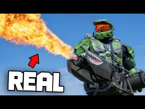 Master Chief Shoots A REAL Halo 3 FLAMETHROWER! ft. @GalacticArmory