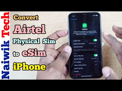 How to Convert Airtel Physical sim to eSIM on iPhone | 2025