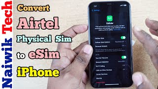 How to Convert Airtel Physical sim to eSIM on iPhone | 2025