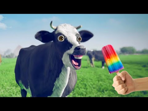 FUNNY COW DANCE × ICECREAM 🍦│ Cow Song & Cow Videos 2024 | Cow music | funny dancing cow | gay | moo