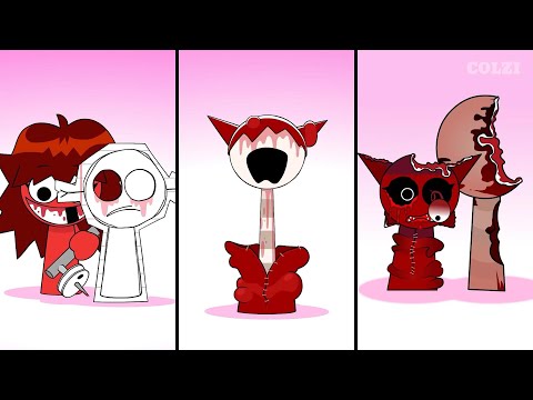 Sprunki Retake Mroona & Wyrum phase 4 and Sprunki GF meets Parker Retake | Compilation Incredibox