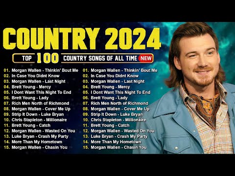 Country Music 2024 - Morgan Wallen, Luke Bryan, Brett Young, Luke Combs, Chris Stapleton, Kane Brown