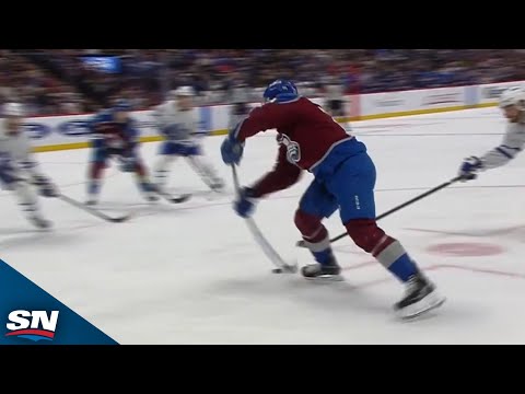 Nathan MacKinnon With The Quick Hands Snipes Power-Play Goal