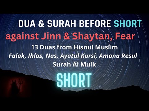 Dua (SHORT) for Sleeping | Jinn, Shaytan, Sihr, Nightmares, Fear