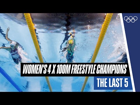 🏊‍♀️ The last five Women's 4x100m freestyle champions 🏆