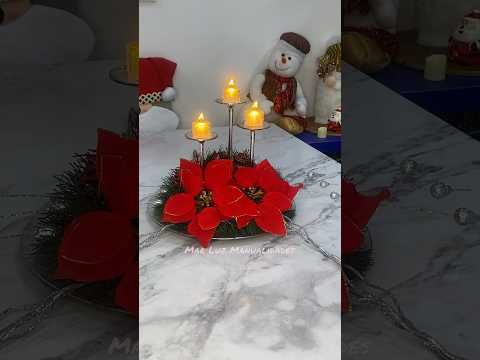 Centro de mesa Navideño con copas #adornosnavidenos #navidad #centrodemesa