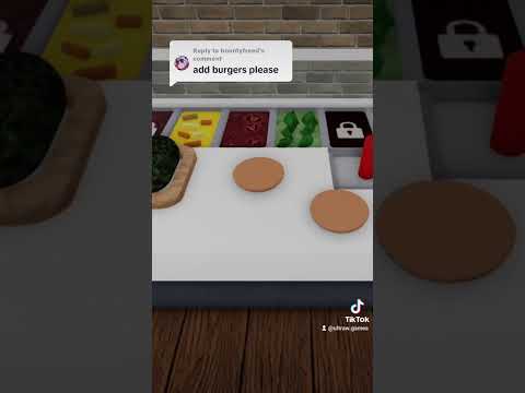 Adding burgers to Restaurant Tycoon 2 #roblox #restauranttycoon2