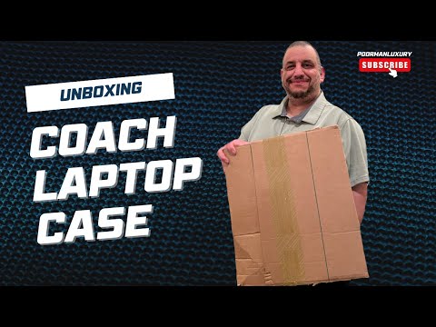 Unboxing Coach Laptop Case #Coach