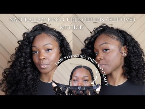 NATURAL 10 MINUTE Style Using CurlsQueen CLIP INS | How To | Quick Curly Style