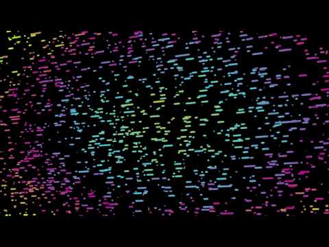 Flying Neon Bits Looping Background Animation - FREE Screensaver / Motion Graphic VFX