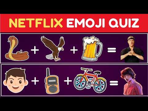 Guess The Character of Your Favourite Netflix Show - Emoji Quiz on Cobra Kai, Stranger Things