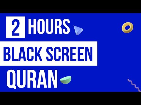 2 Hours Black Screen Quran Recitation by Omar Hisham (Be Heaven) Relaxation Sleep Stress Relief