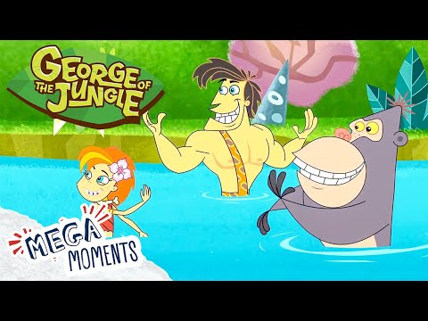 Camping with Friends! ⛺️ | 1 Hour of Full Episodes | George of the Jungle | Mega Moments