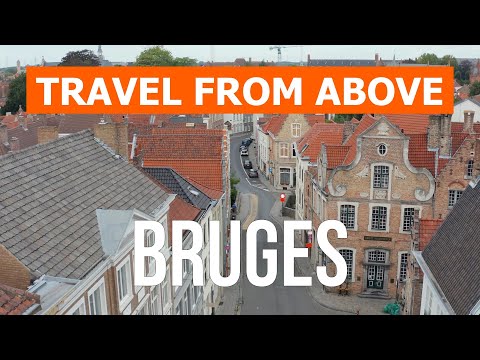 Bruges from drone | 4k video | Belgium, Bruges from above