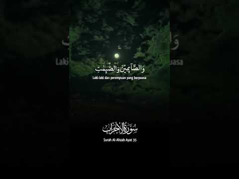 Surah Al Ahzab Ayat 35 #quran #islamicvideo #beautifulquranrecitation #viralvideo holyquranforall