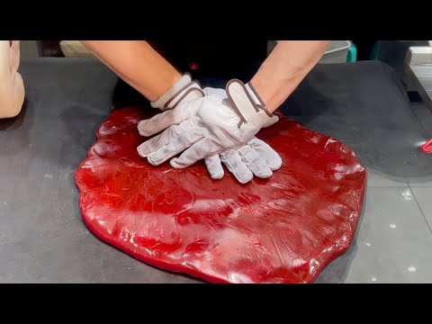 How to make cherry candy - Handmade Candy Making - Japanese Street Food - PABUBBLE