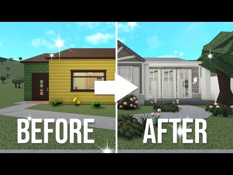 Renovating The Bloxburg Starter House Into a Realistic House (Roblox)