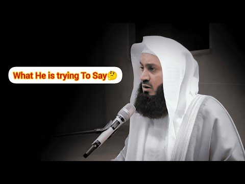 What He Is Trying To Say?! #muftimenk #youtube #islam