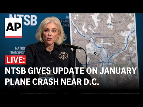 LIVE: NTSB gives update on January plane and helicopter crash near D.C.