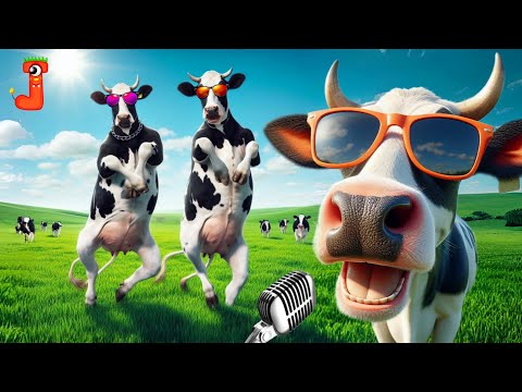 FUNNY COW DANCE 123│Cow Song & Cow Videos 2024 | Cow music | funny dancing cow | coffin dance music