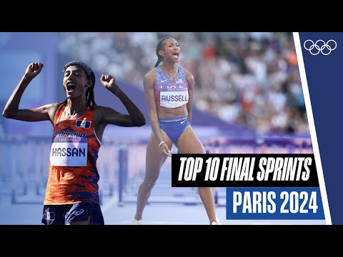 10 Incredible Final Sprints in Athletics at #Paris2024 🏃‍♂️💨 | Top Moments