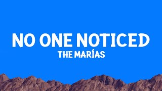 @TheMarias - No One Noticed (Lyrics)