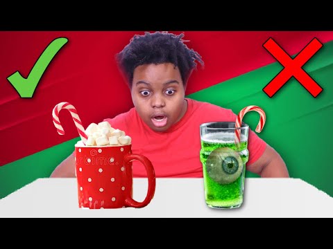 Blindfolded HOT CHOCOLATE Challenge | Vlogmas Day 2