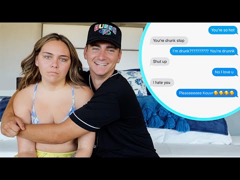 CAUGHT HIM DRUNK TEXTING MY GIRLFRIEND!!