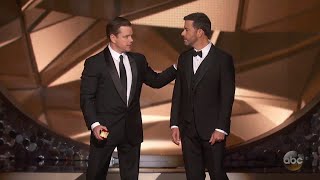 Matt Damon Confronts Jimmy Kimmel After Emmys Loss