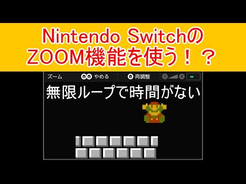 一寸先は闇マリオ#8 Nintendo SwitchのZOOM機能を使う！？ ZOOM MARIO