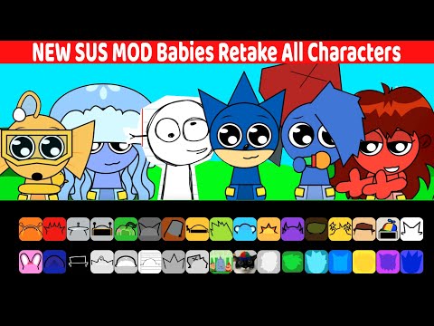 Incredibox Sprunki Babies Retake All Characters | Sprunki Sonic.exe, BF, GF, Aurelia, Bailey, Parker