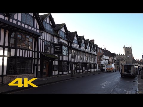 Stratford-upon-Avon Walk: Town Centre【4K】