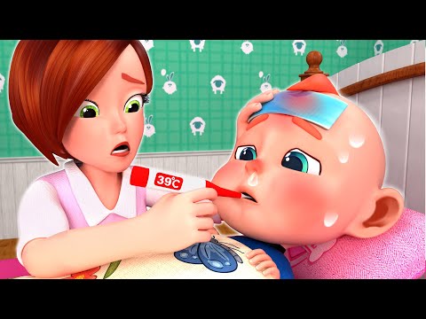 Baby Got Sick - Fake Mommy | Taking Care of Baby | Rosoo Nursery Rhymes & Kids Songs