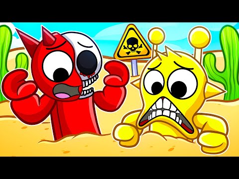 Can PHASE 2 SIMON & RADDY ESCAPE ALL QUICKSAND TRAPS In Roblox? (Sprunki)