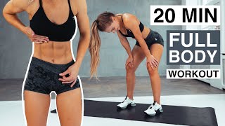 20 MIN FULL BODY WORKOUT (Intense Routine, No Equipment)