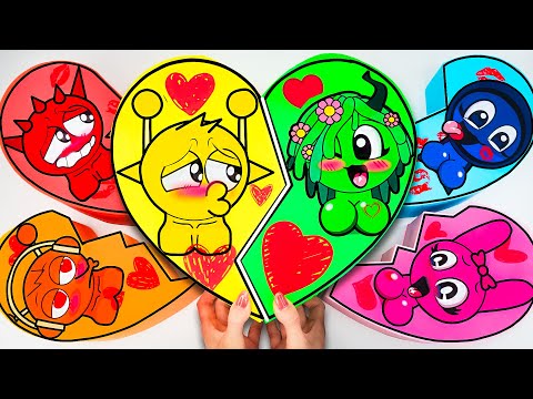 💖Paper DIY💖 Incredibox ALL COUPLE LOVE SPRUNKI BLIND BOX Unboxing | How To Make Blind Bag | ASMR