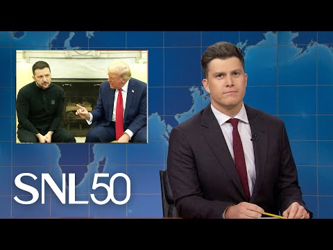 Weekend Update: Trump Scolds Ukraine President Zelenskyy, Kisses Elon Musk's Feet in AI Video - SNL