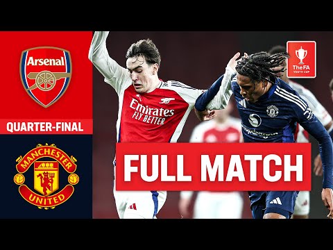 FULL MATCH | Arsenal U18 v Manchester United U18 | Quarter-final | FA Youth Cup 2024-25