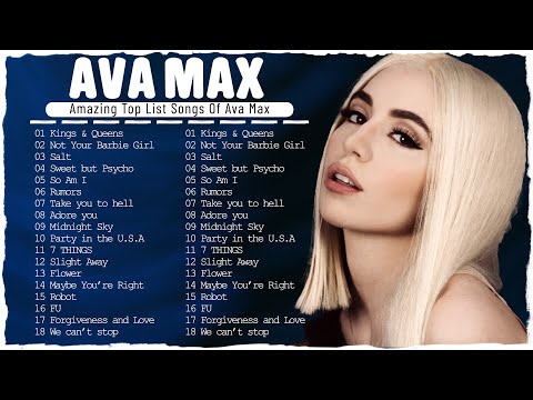 Ava Max New Playlist 2023  Best Song Playlist Full Album 2023  I Bet You Know These Songs