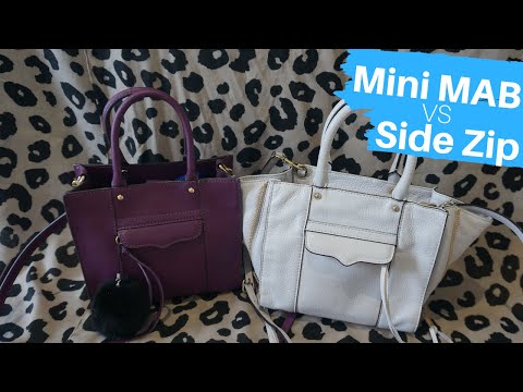 Rebecca Minkoff Mini MAB Tote Comparison With Side Zip Version