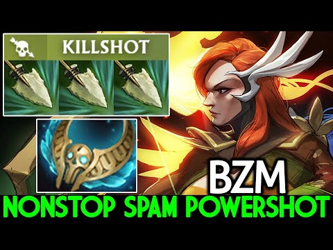 BZM [Windranger] New Facet Killshot Nonstop Spam Powershot Dota 2