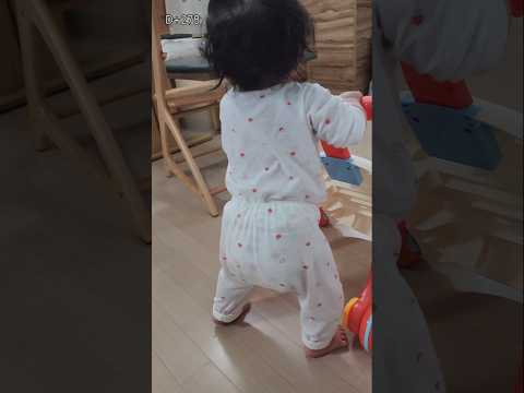 (D+278)장난감 잡고 아장아장#shorts #육아일기 #육아브이로그 #baby #9개월아기 #걸음마연습 #아장아장 #도담지안